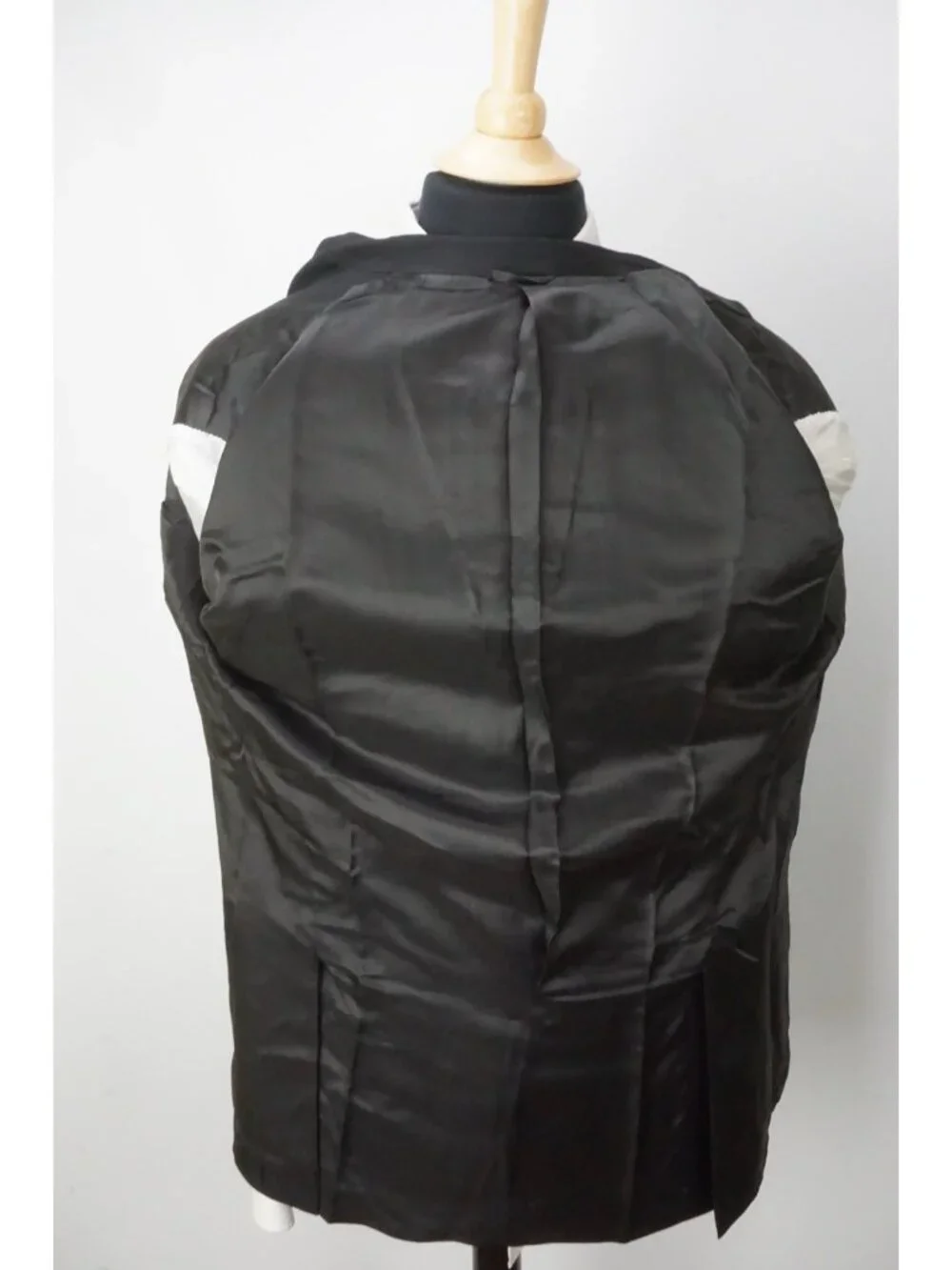 Burberry London Solid Black Wool 2 Pc Suit Jacket Pants Sz 36R BRAND NEW